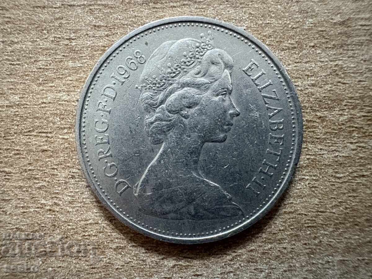 Ηνωμένο Βασίλειο - 10 πένες (1968) με τιμή 0.35 BGN | € 0.18 Ηνωμένο Βασίλειο - 10 πένες (1968) με τιμή 0.35 BGN | € 0.18