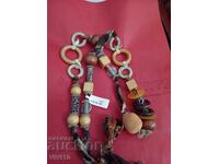Antique necklace made of natural materials