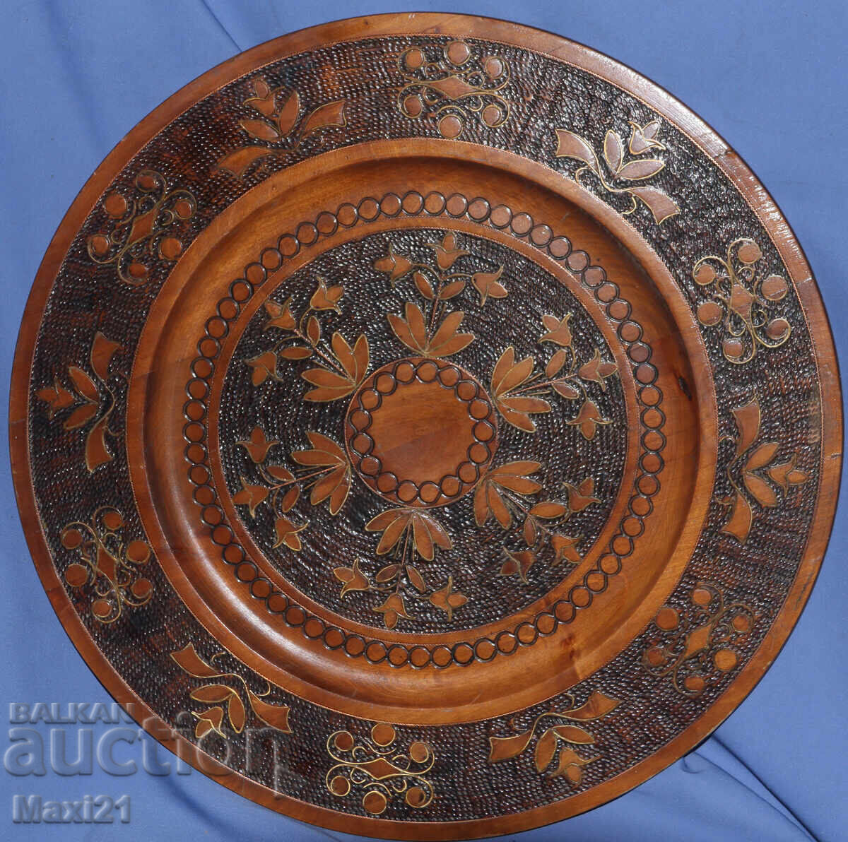 Decorative Large Hand-Carved Wood Copper Brass with price 300.00 BGN | € 153.39