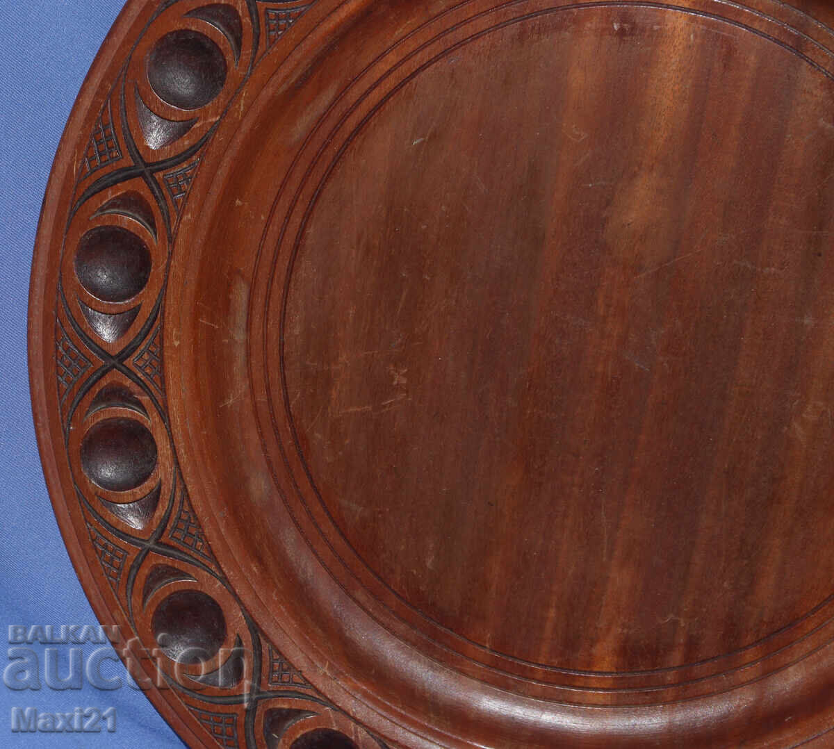 Διακοσμητικό πιάτο χειροποίητο ξυλόγλυπτο - 5