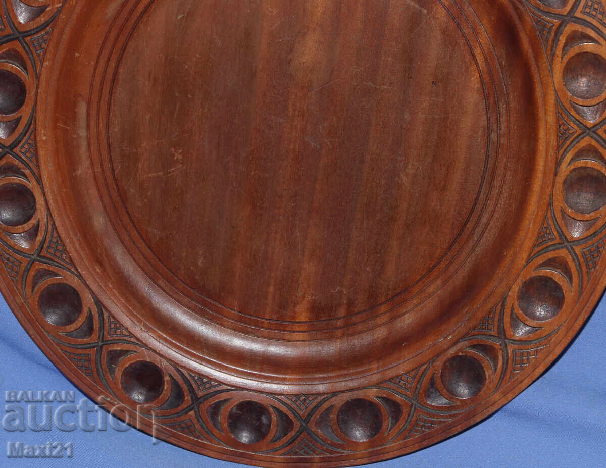 Διακοσμητικό πιάτο χειροποίητο ξυλόγλυπτο - 6