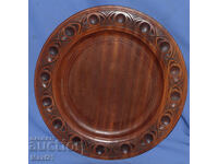 Farfurie decorativă sculptată manual