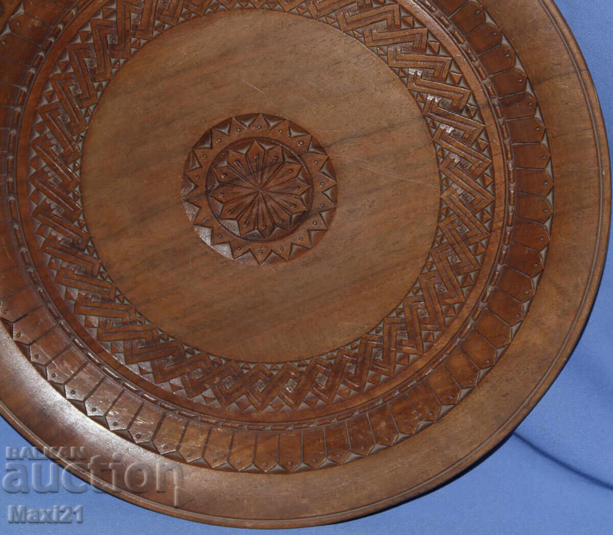 Διακοσμητικό πιάτο χειροποίητο ξυλόγλυπτο - 6