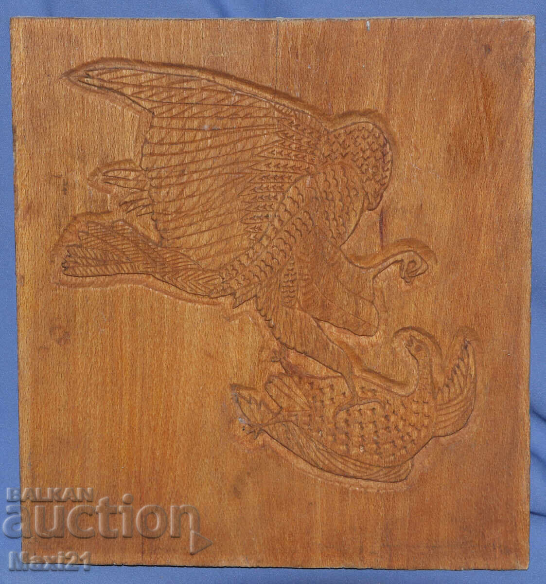 Δημοπρασία Χειροποίητη ξυλογλυπτική, διακόσμηση τοίχου, παγίδα