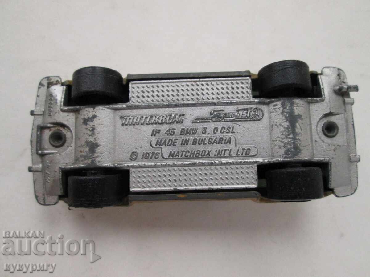 Παλιό μεταλλικό Matchbox Bulgaria BMW 3.0 CSL 1976 ετών - 7 Παλιό μεταλλικό Matchbox Bulgaria BMW 3.0 CSL 1976 ετών - 7