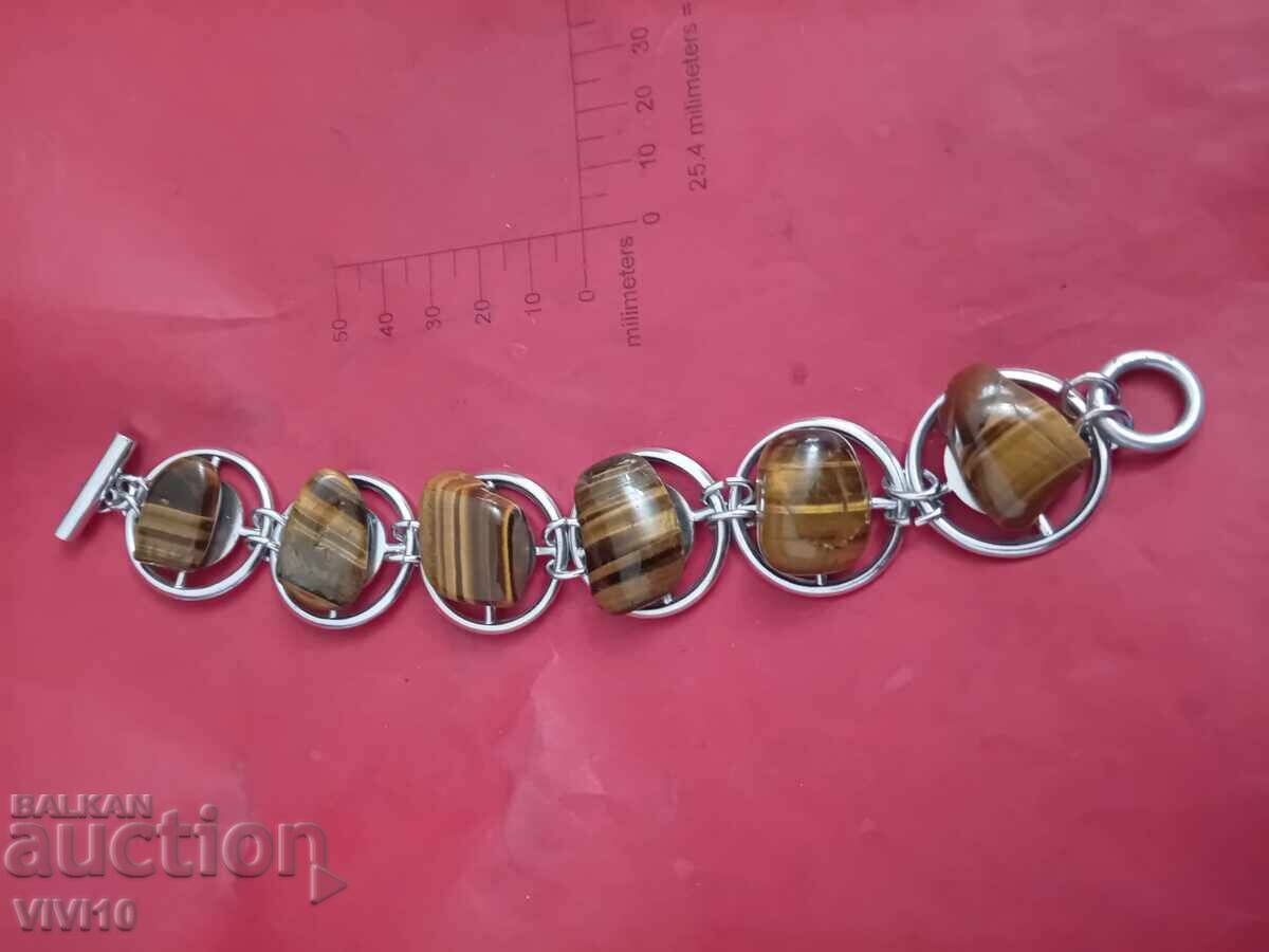 Antique tiger's eye bracelet