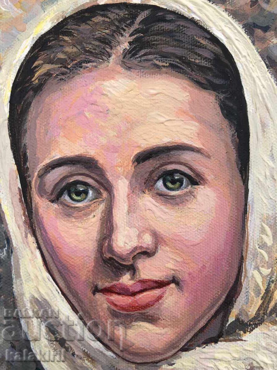 "Βουλγάρα με Λευκή Μαντίλα" με τιμή 1200.00 BGN | € 613.55