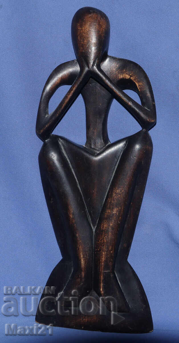 Χειροποίητη ξυλόγλυπτη γλυπτική στυλιζαρισμένη φιγούρα με τιμή 200.00 BGN | € 102.26