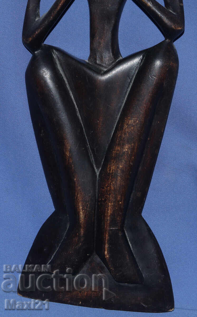 Χειροποίητη ξυλόγλυπτη γλυπτική στυλιζαρισμένη φιγούρα - 5