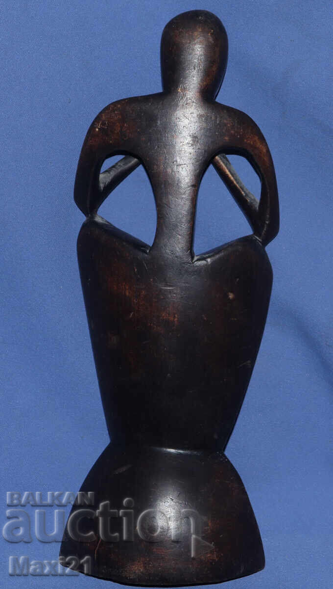 Χειροποίητη ξυλόγλυπτη γλυπτική στυλιζαρισμένη φιγούρα - 6