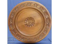 Farfurie decorativă sculptată manual