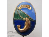 Παλαιό Σοσιαλιστικό Σήμα Ψαρέματος Ν. Λ. Δ. Βουλγαρίας, εμαγιέ, ΒΛΡΣ