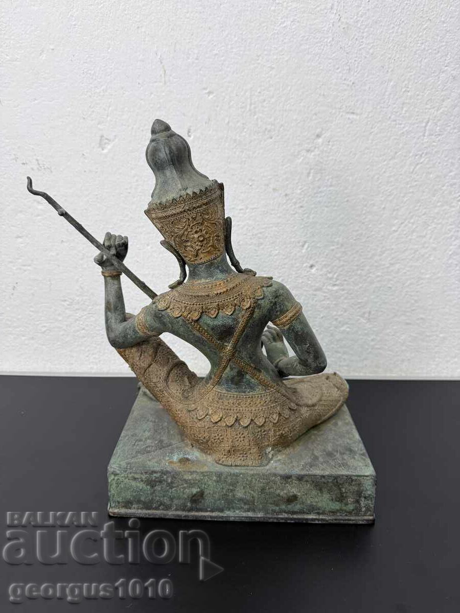 Large Asian Bronze Figure #7462 - 5