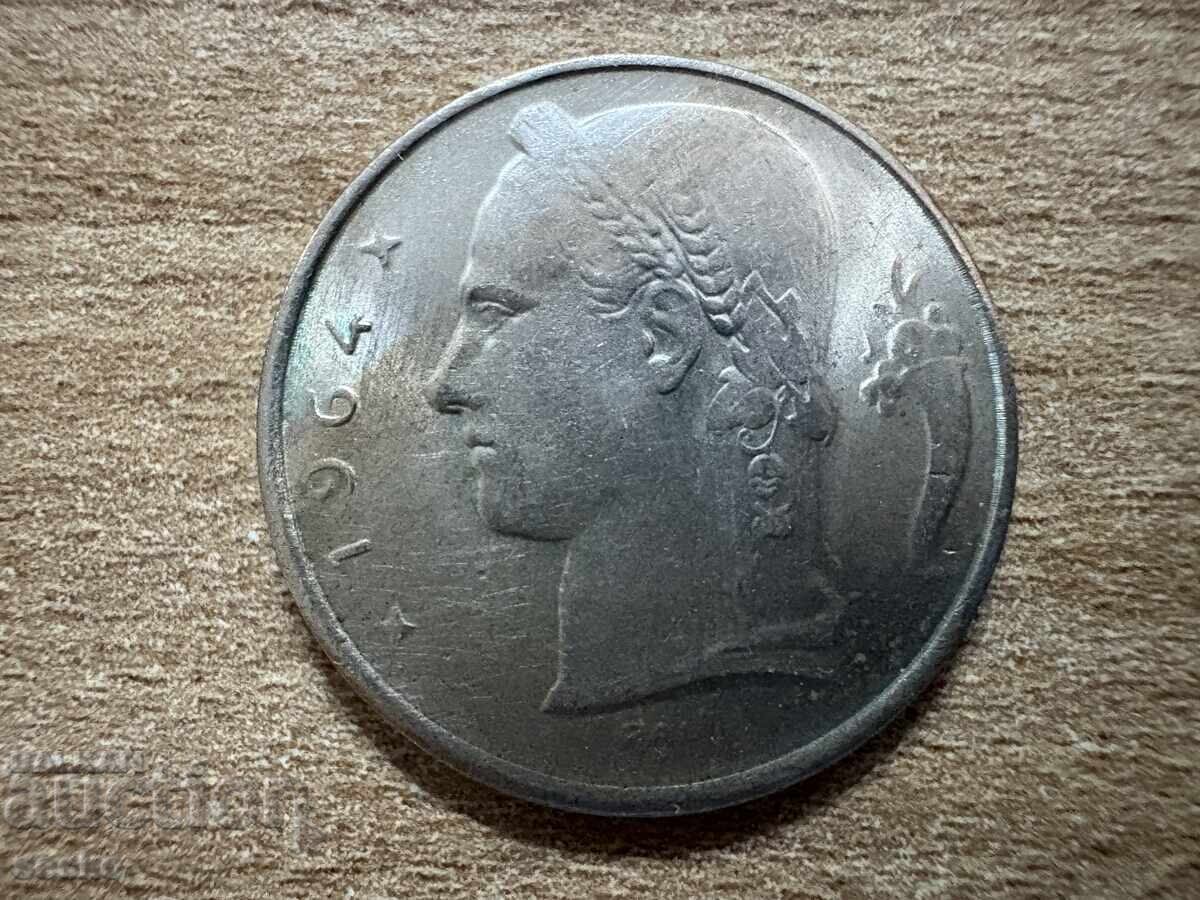 Belgia - 5 franci (1964) - BELGIA cu preț 0.25 BGN | € 0.13 Belgia - 5 franci (1964) - BELGIA cu preț 0.25 BGN | € 0.13