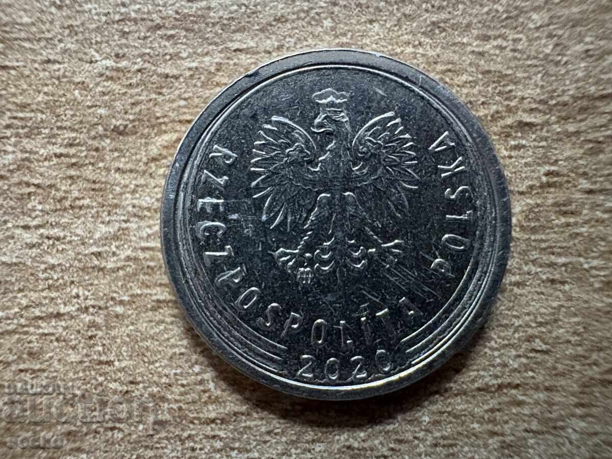 Polonia - 10 groși (2020) cu preț 0.15 BGN | € 0.08