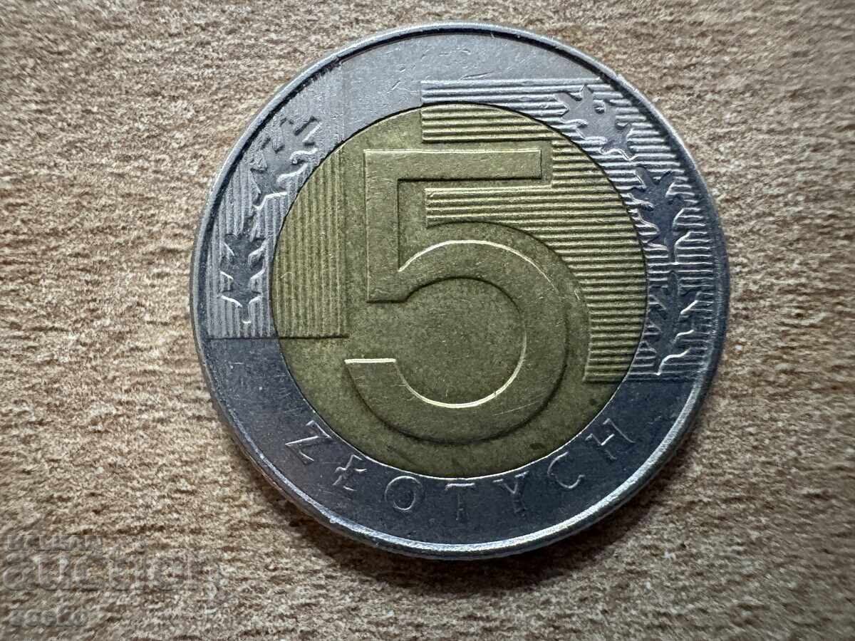Poland - 5 Zloty (1996)