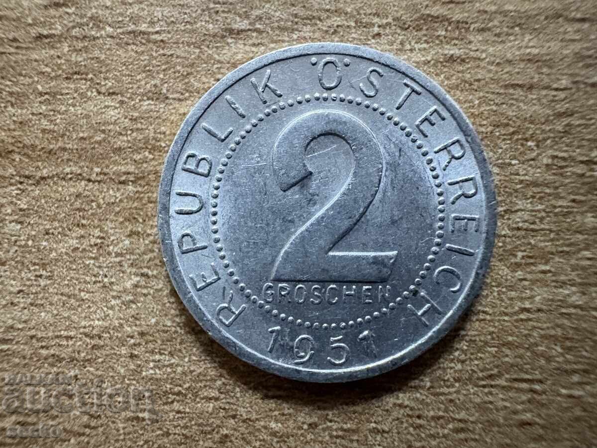 Αυστρία - 2 grosha (1951) Αυστρία - 2 grosha (1951)