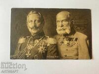 Postcard Germany Austria Kaiser Wilhelm and Franz Joseph WWI