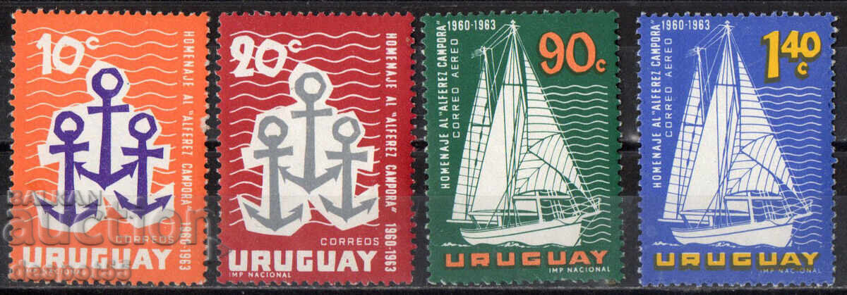 1963. Uruguay. World Tour of the "Alferez Campora"