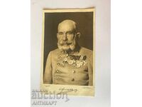 Postcard Austria-Hungary Emperor Franz Joseph with orders WWI