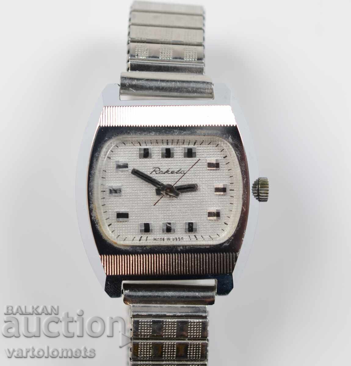 Ανδρικό βραβευμένο ρολόι ΡΑΚΕΤΑ ΕΣΣΔ - λειτουργεί