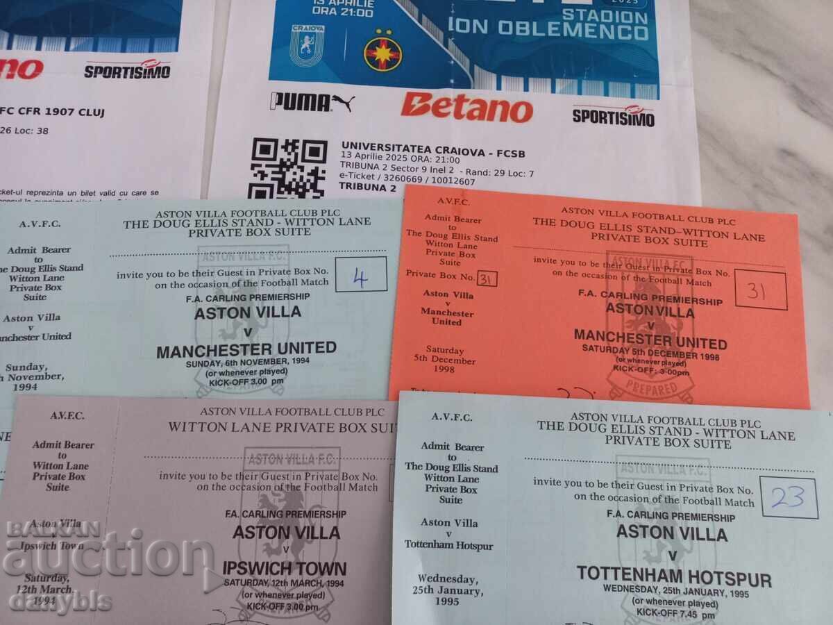 Auction Lot of football tickets Auction Lot of football tickets