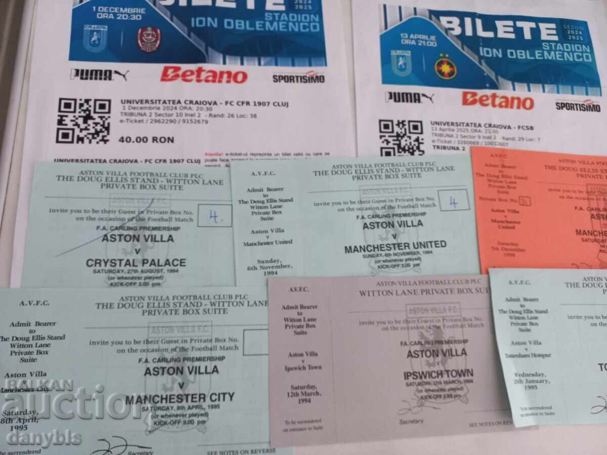 Lot of football tickets Lot of football tickets