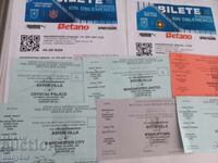 Lot of football tickets