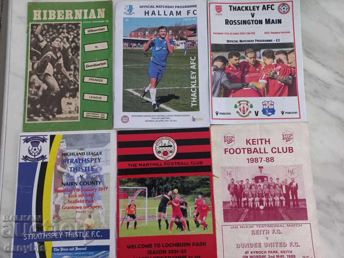 Lot of football programs - UK Lot of football programs - UK