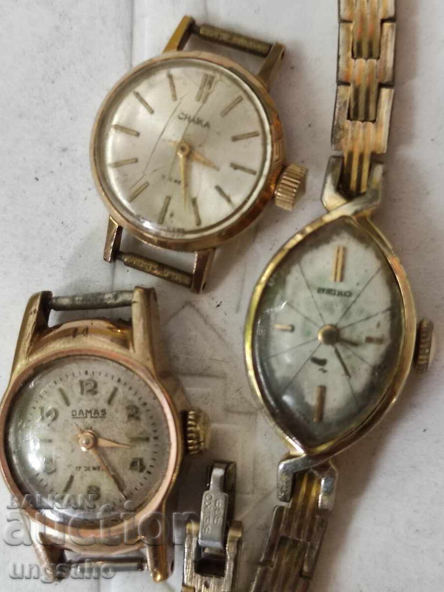 Позлатени Seiko,Damas,Chaika.Работещи.