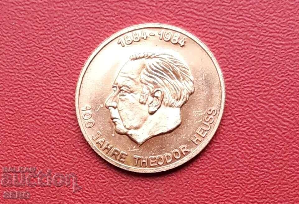 Медал-Германия-серия "Президенти"-Теодор Хес