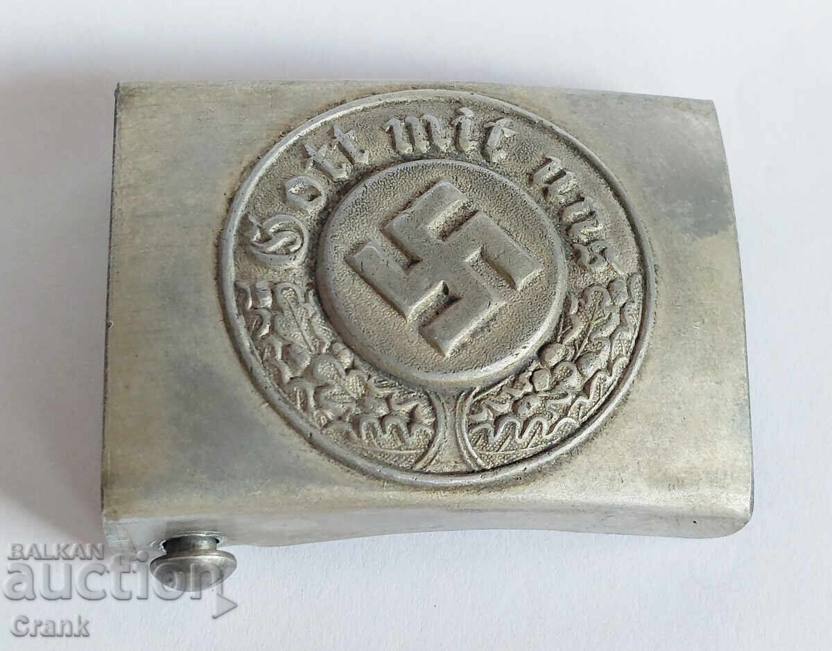 WW2, 3rd Reich German Belt Buckle Wehrmacht Police