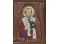 Icoană în relief Sfântul Nicolae Făcătorul de minuni