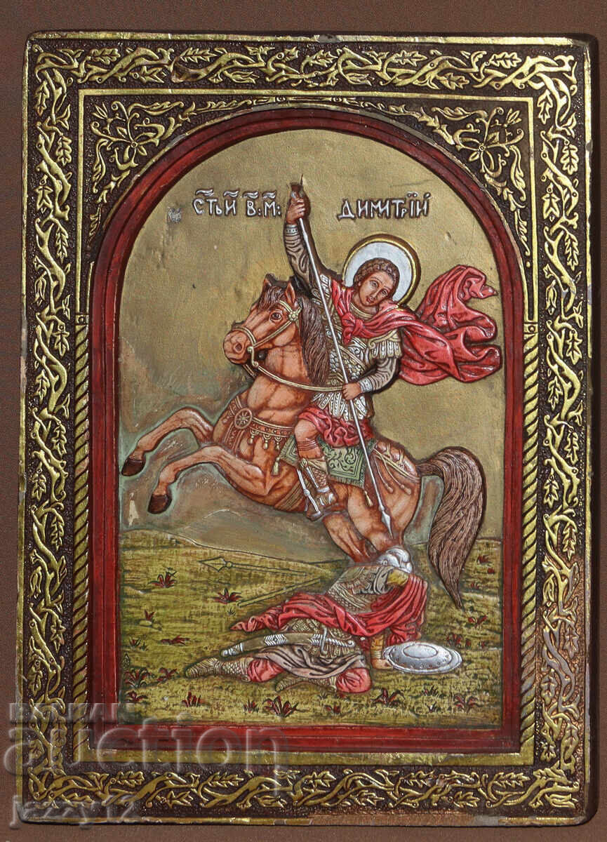 Relief Icon of Saint Demetrius