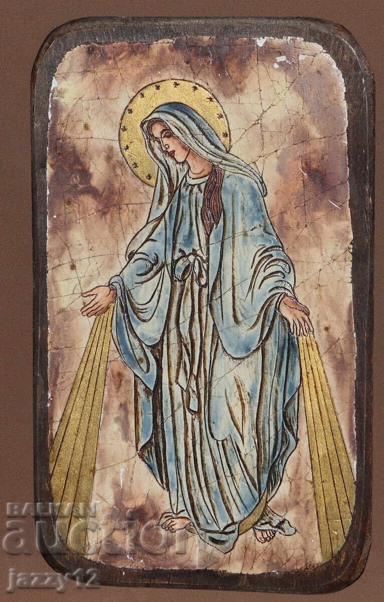 Icoană ortodoxă pe lemn Maica Domnului cu preț 90.00 BGN | € 46.02