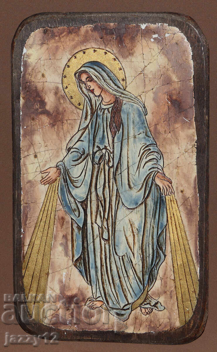 Icoană ortodoxă pe lemn Maica Domnului