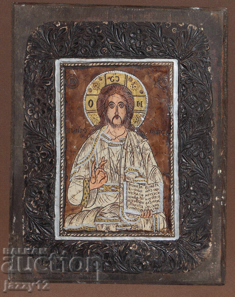 Icoană ortodoxă pe lemn Iisus Hristos Icoană ortodoxă pe lemn Iisus Hristos