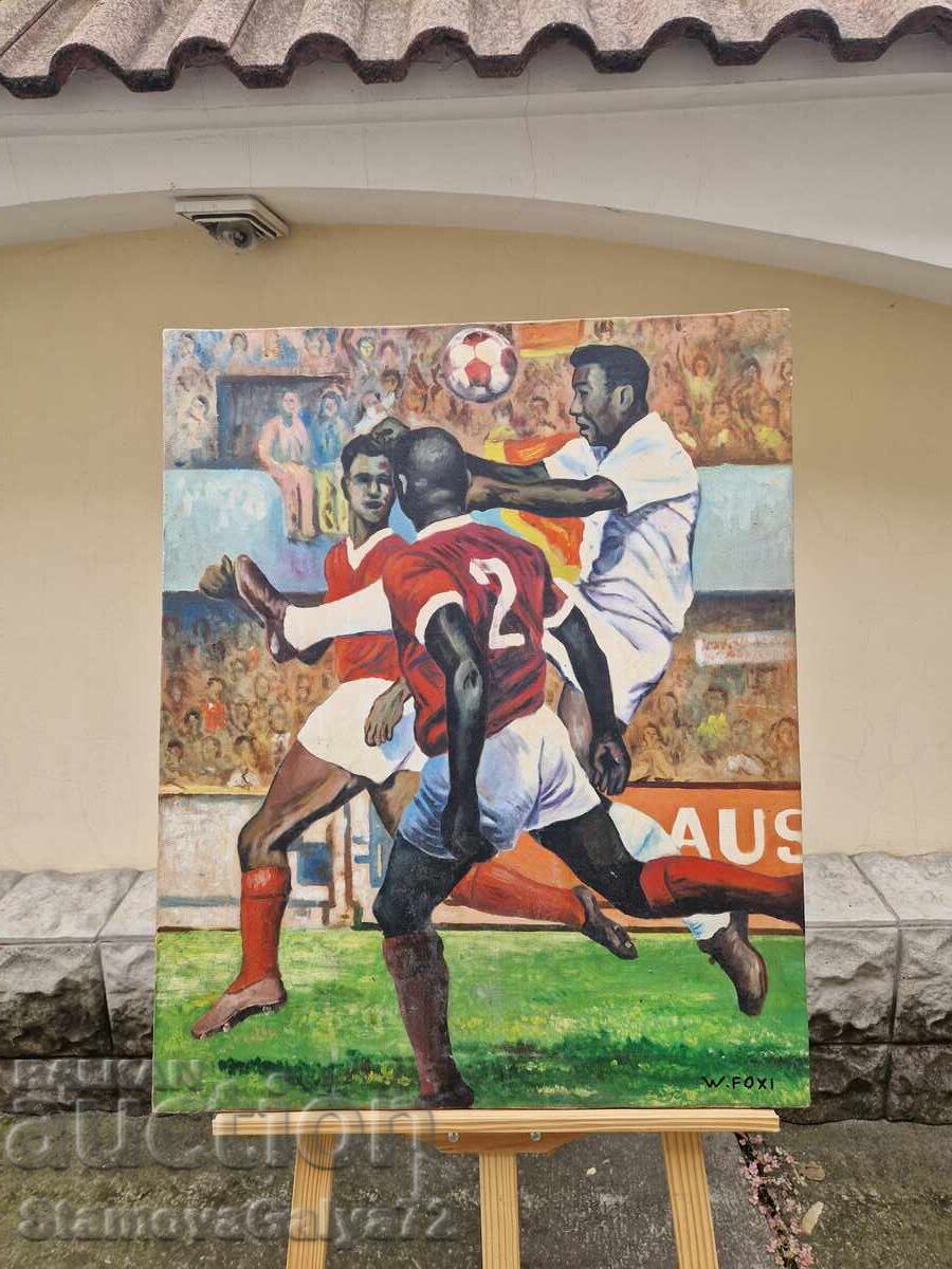 Excelent pictură antică în ulei pe pânză Excelent pictură antică în ulei pe pânză