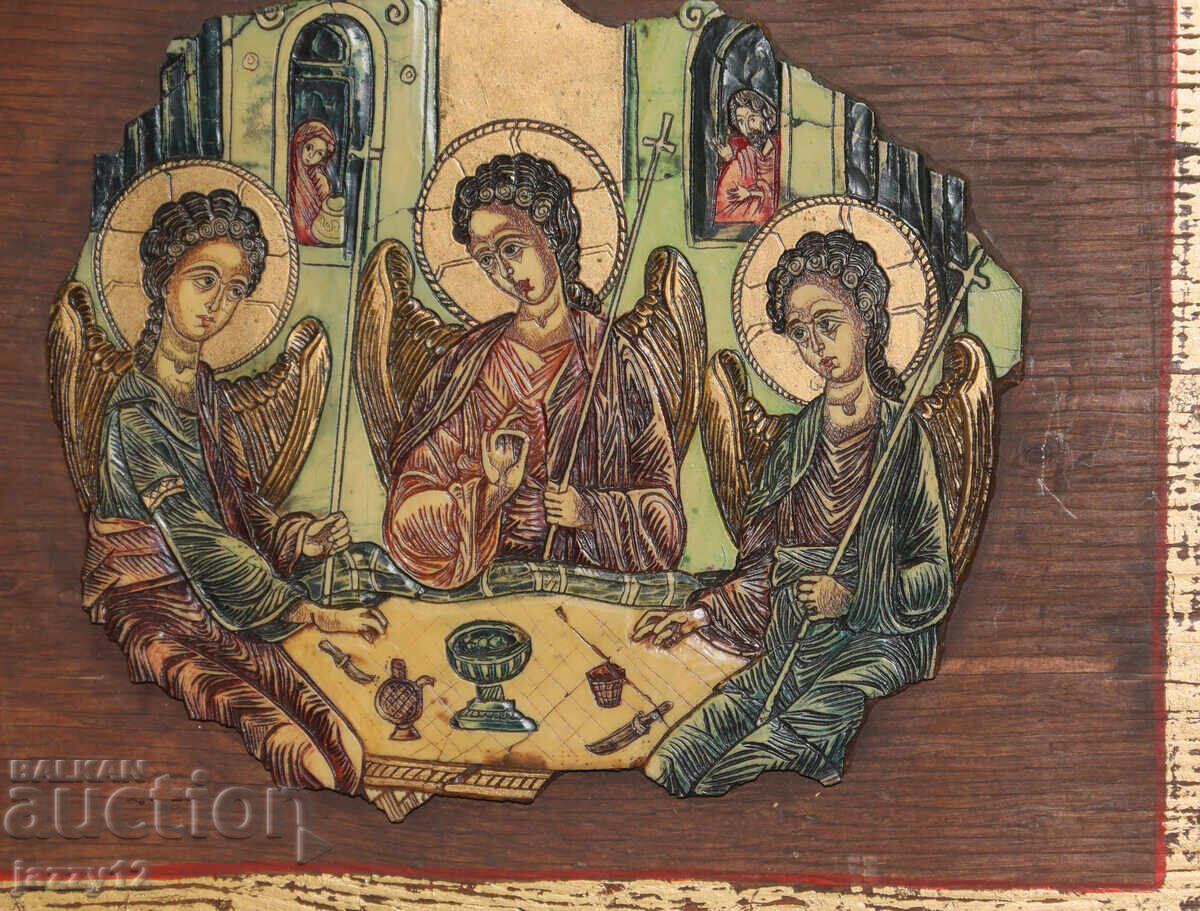 Livrarea Icoană în relief Sfânta Treime din Vechiul Testament