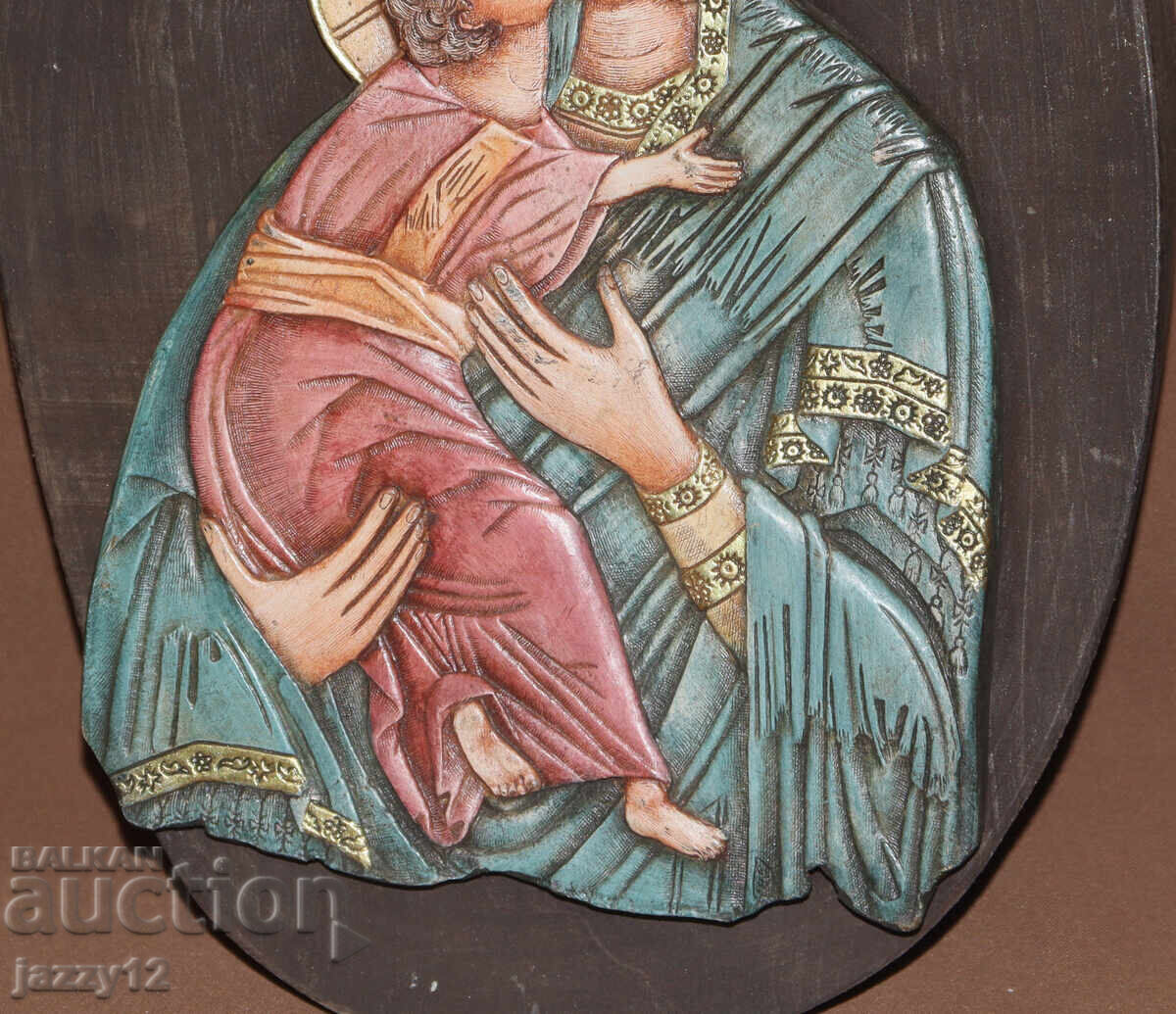 Auction  Relief Icon of the Virgin and Child
