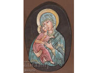 Icoană în relief Maica Domnului cu Pruncul