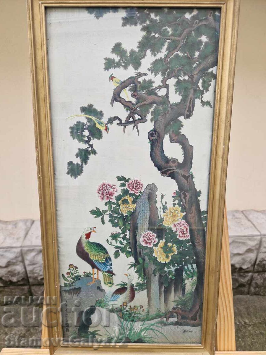 Auction  Beautiful Antique Chinese Silk Painting