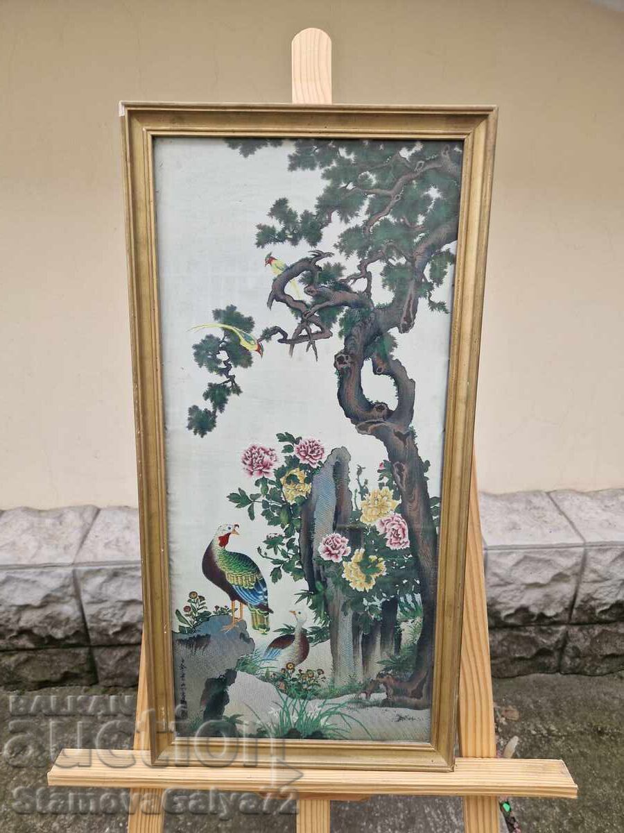 Beautiful Antique Chinese Silk Painting