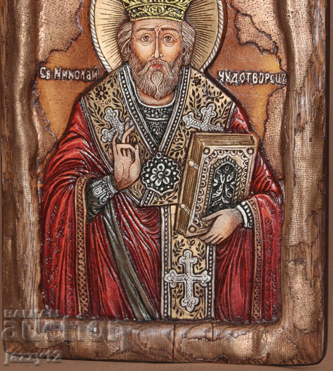 Livrarea Icoană în relief Sfântul Nicolae Făcătorul de minuni