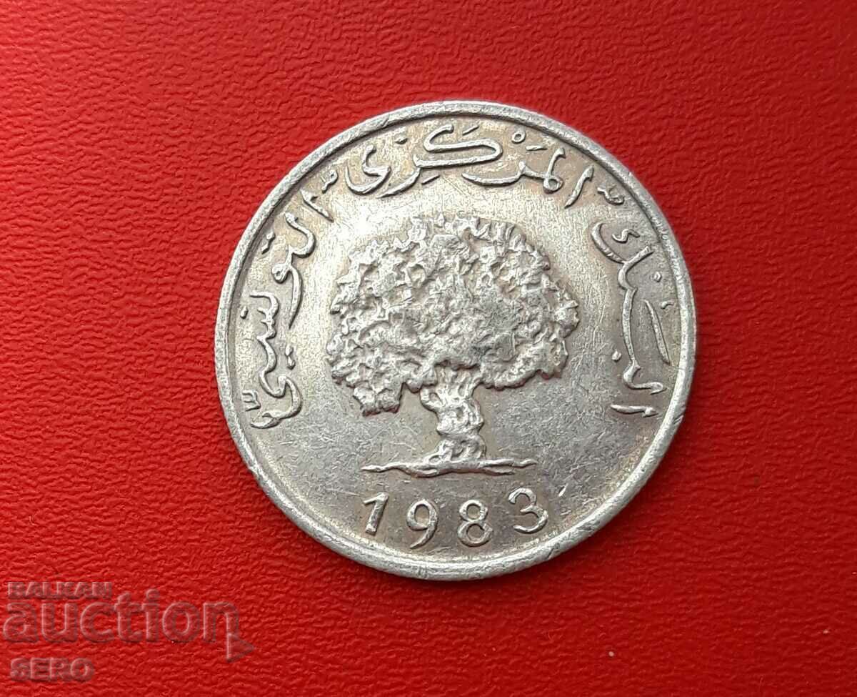 Tunisia-5 mm 1983 Tunisia-5 mm 1983