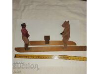 A very old wooden toy