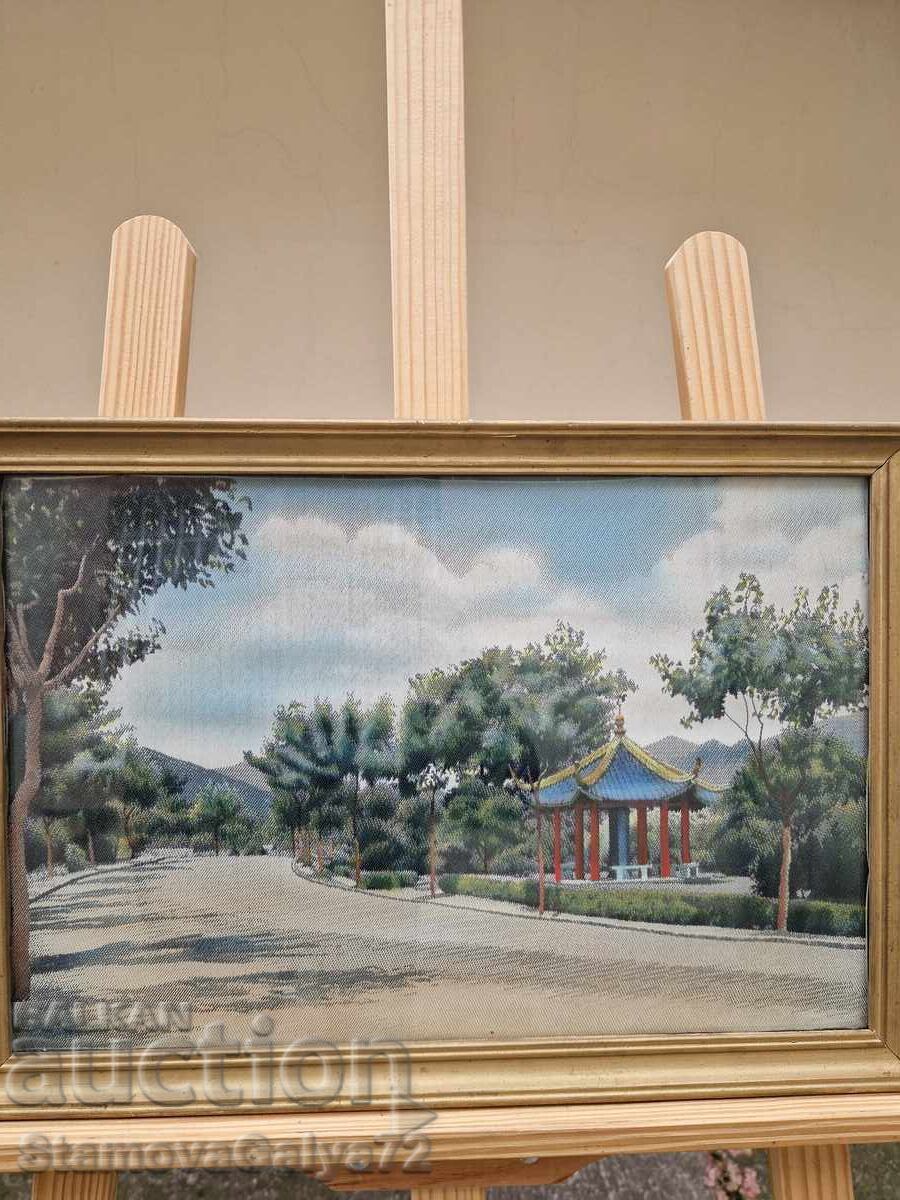 Δημοπρασία Μοναδική αντίκα συλλεκτική κινέζικη ζωγραφική σε μετάξι