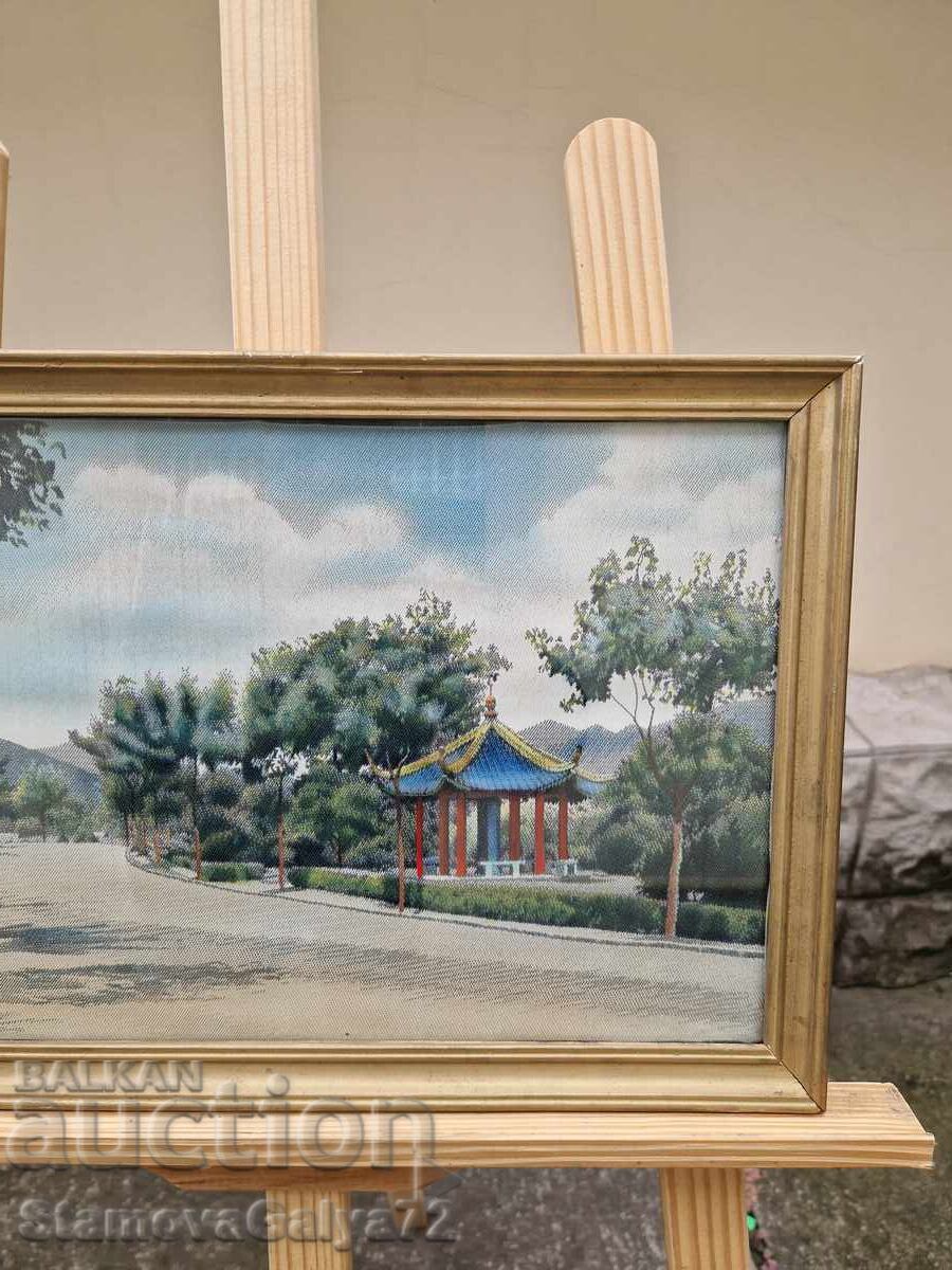 Παράδοση Μοναδική αντίκα συλλεκτική κινέζικη ζωγραφική σε μετάξι