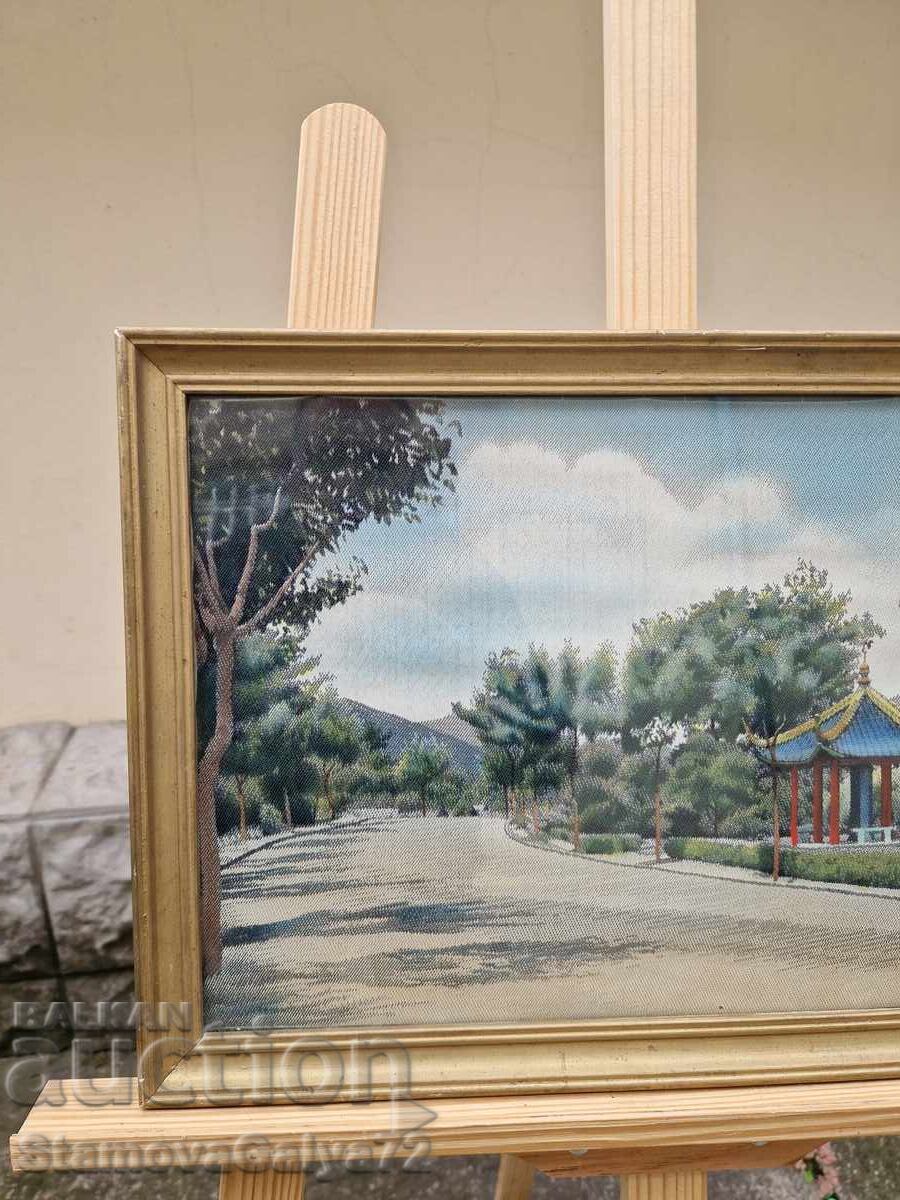 Μοναδική αντίκα συλλεκτική κινέζικη ζωγραφική σε μετάξι - 5