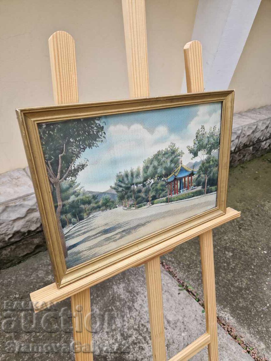 Μοναδική αντίκα συλλεκτική κινέζικη ζωγραφική σε μετάξι - 6